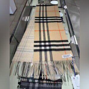 Burberry Check Cashmere Scarf